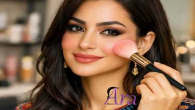  انتخاب رنگ رژگونه بر اساس رنگ پوست , رنگ مو و مدل آرایش 