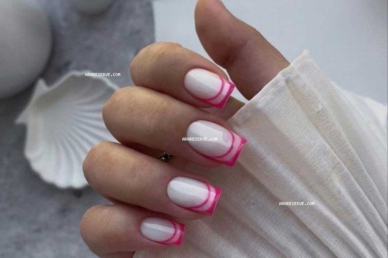 ناخن با طراحی فرنچ