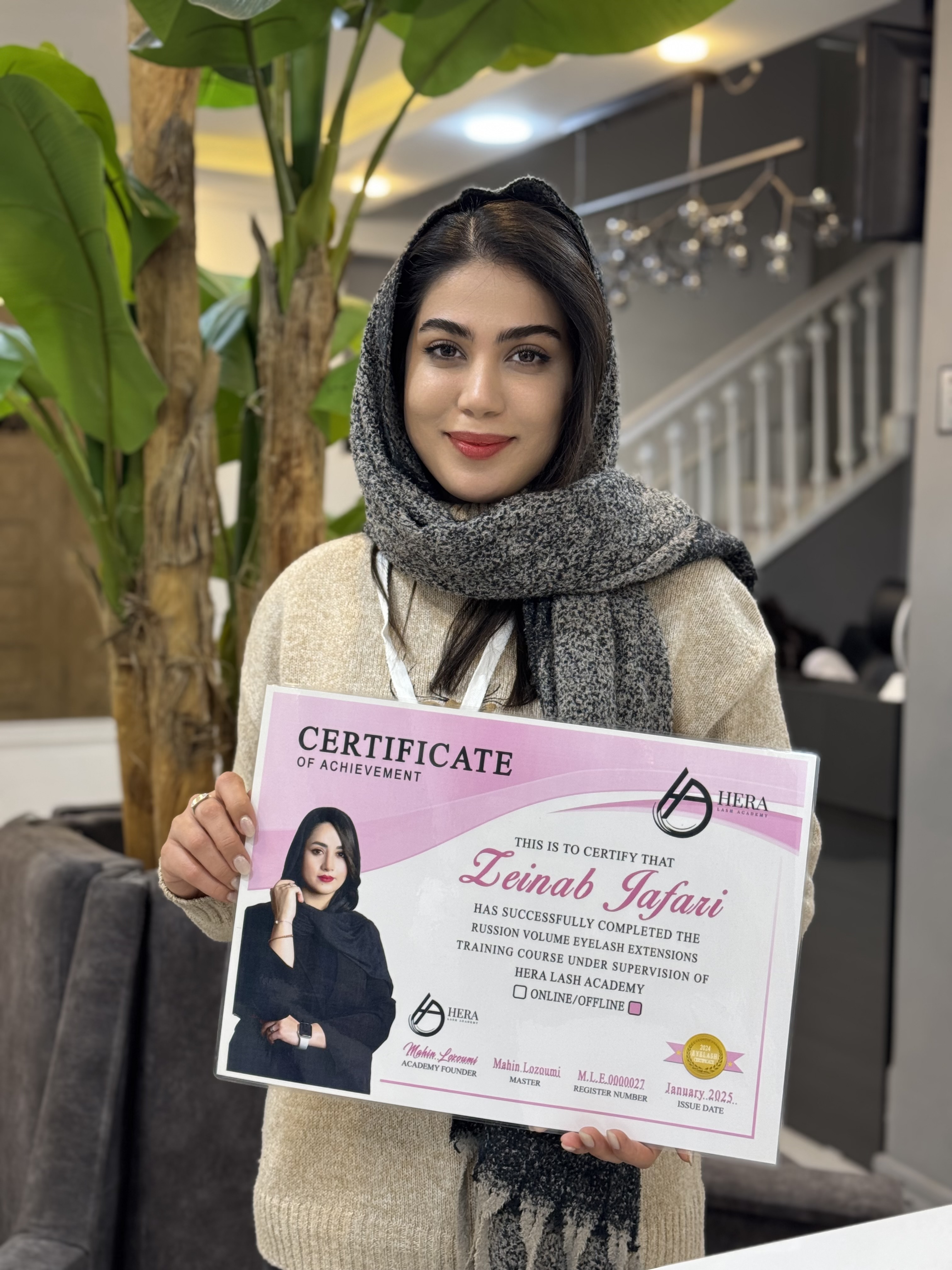  اکستنشن مژه زینب جعفری